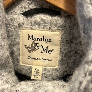 Maralyn & Me Light Gray Bouclé Jacket